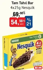 NESQUİK TAM TAHILLI BAR 4X25 G
